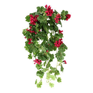 Kunstig Geranium cascade hængebusk violet - L: 72 .
