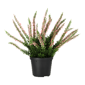 Kunstig lyng plante lyslilla H: 25 cm.
