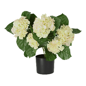 Kunstig hortensia lys grøn - H: 40 cm.