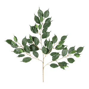 Kunstig Ficus Exotic stilk FR - L: 75 cm.