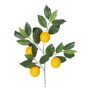 Kunstig appelsingren med frugt - L: 60 cm.