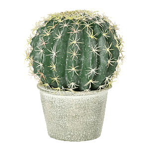 Kunstig Kugleformet Kaktus H: 25 cm.