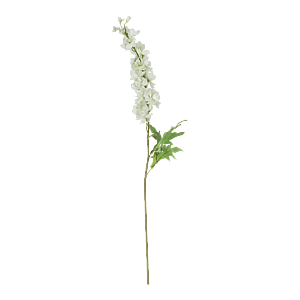 Kunstig ridderspore stilk i creme- L: 89 cm.