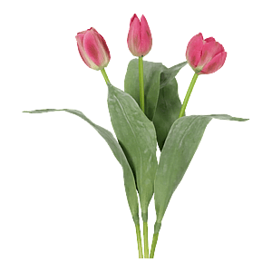 Kunstig tulipan mix cerise - L: 36 cm.
