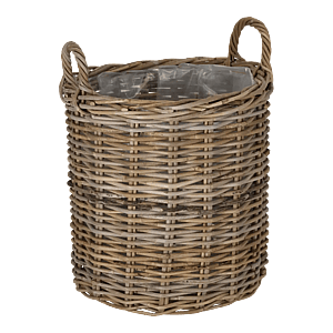 Rattan kurv rund Large.