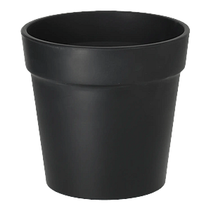 Gummi potte rund L - H. 17 cm.