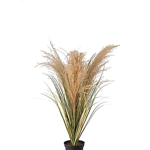 Kunstig græs m. blomst H: 60 cm.