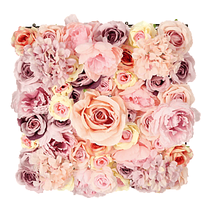 Kunstig Blomstermåtte 50 x 50 cm.