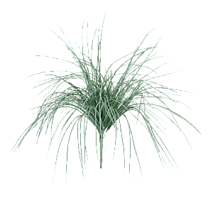 Kunstig carex græs busk - H: 30 cm.