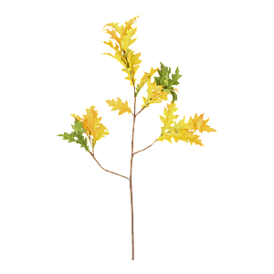 Kunstig Egetræ gren i gul/grøn - L: 110 cm.