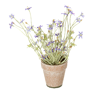 Kunstig mini blomst H: 26 cm.
