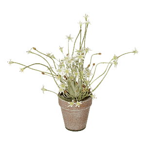 Kunstig mini blomst H: 26 cm.