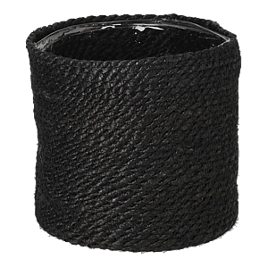 Nordal sort urtepotte JUTE - Dia 18 cm.
