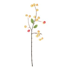 Kunstig gren med æbler - L: 75 cm.