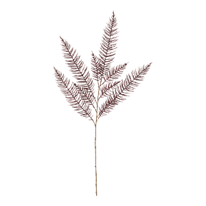 Kunstig vinrød Asparagus gren L 120 cm.