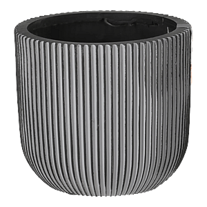 Capi potte Groove 14x13 cm Sort.