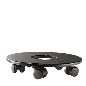 Coaster Hjul sort - Ø: 26 cm.