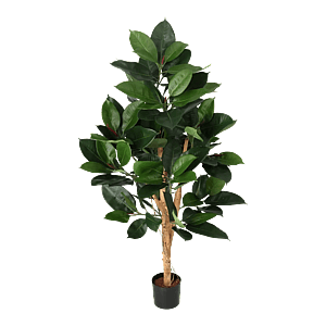 Kunstig gummiplante træ - H 120 cm.