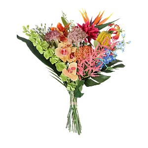 Kunstig blomsterbuket Exotic mix.