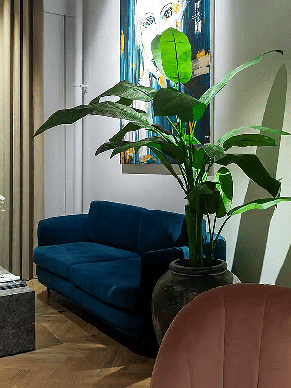 Kunstige grøn plante,