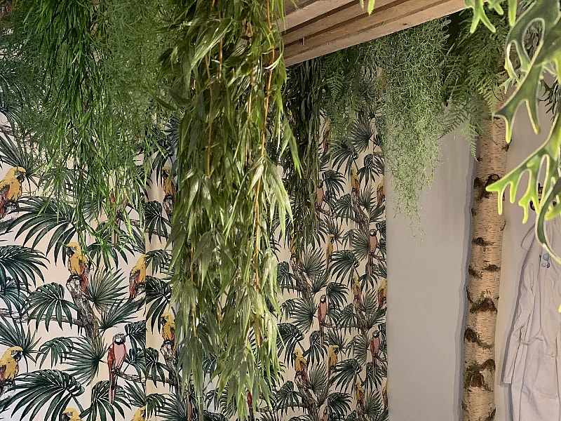 Hængende kunstige planter,