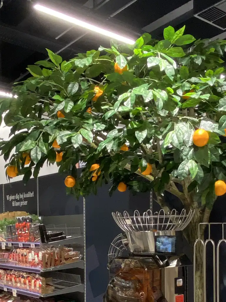 Kunstige appelsintræer,