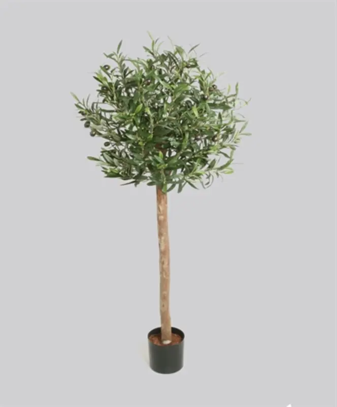 Kunstig oliventræ med frugt - H: 110 cm.