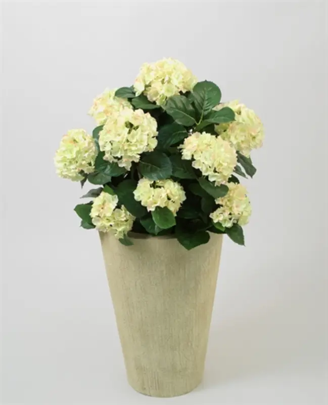 Kunstig hortensia træ creme - H: 65 cm.