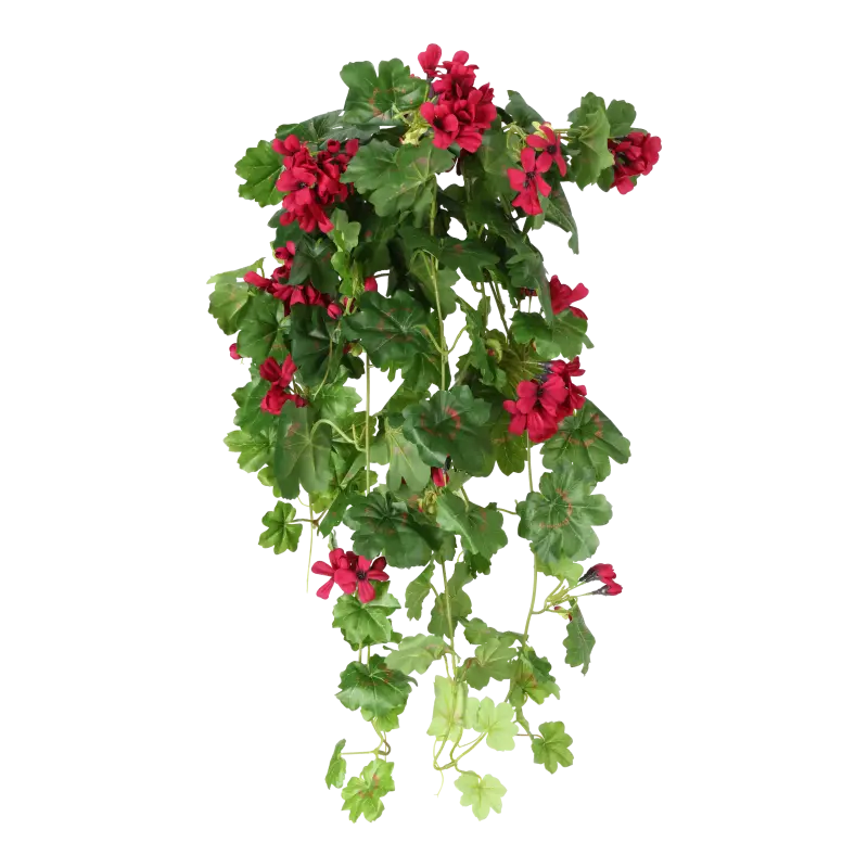 Kunstig Geranium cascade hængebusk violet - L: 72 .