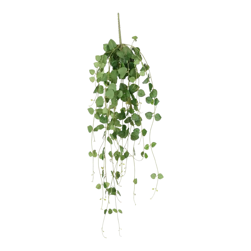 Kunstig hjerteranke lys grøn - L: 50 cm.