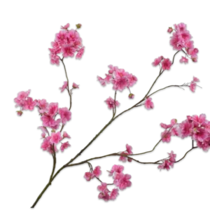 Kunstig kirsebær gren pink L: 127 cm.