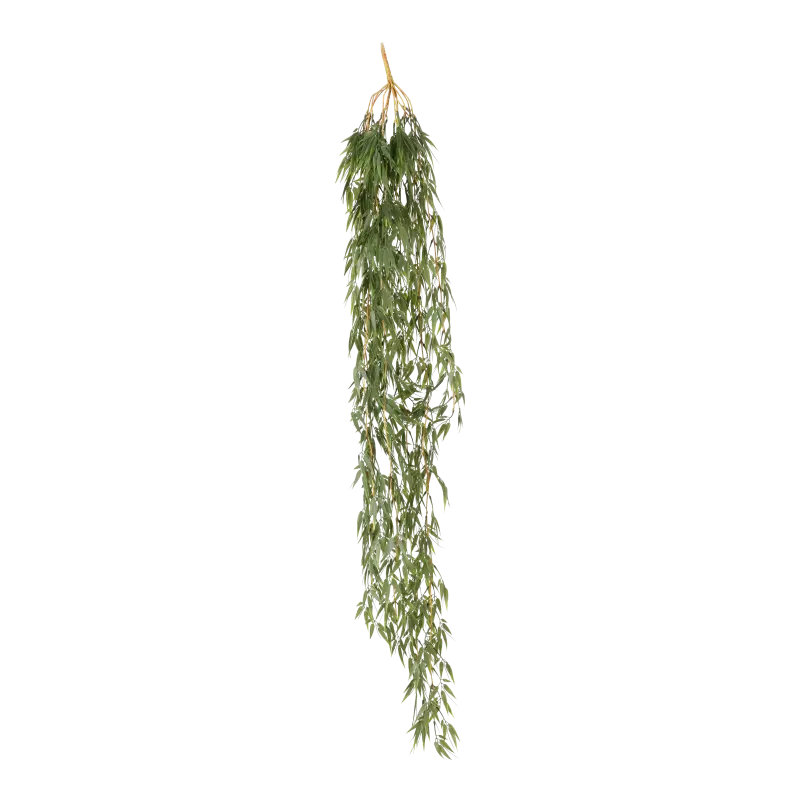 Kunstig Bambus hængeplante - L: 115 cm.