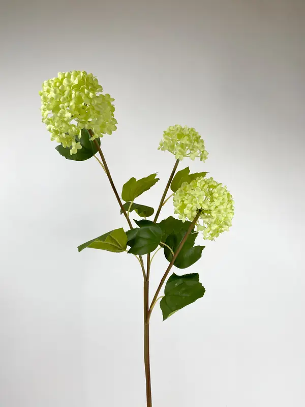 Kunstig snowball gren gul L: 71 cm.