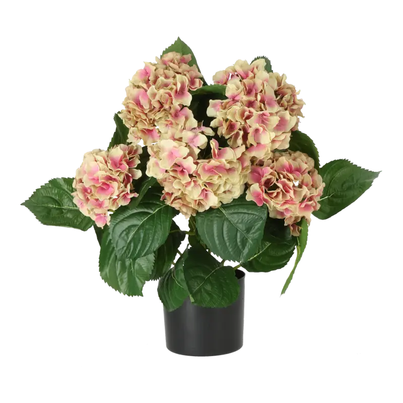 Kunstig hortensia gammelrosa - H: 40 cm.