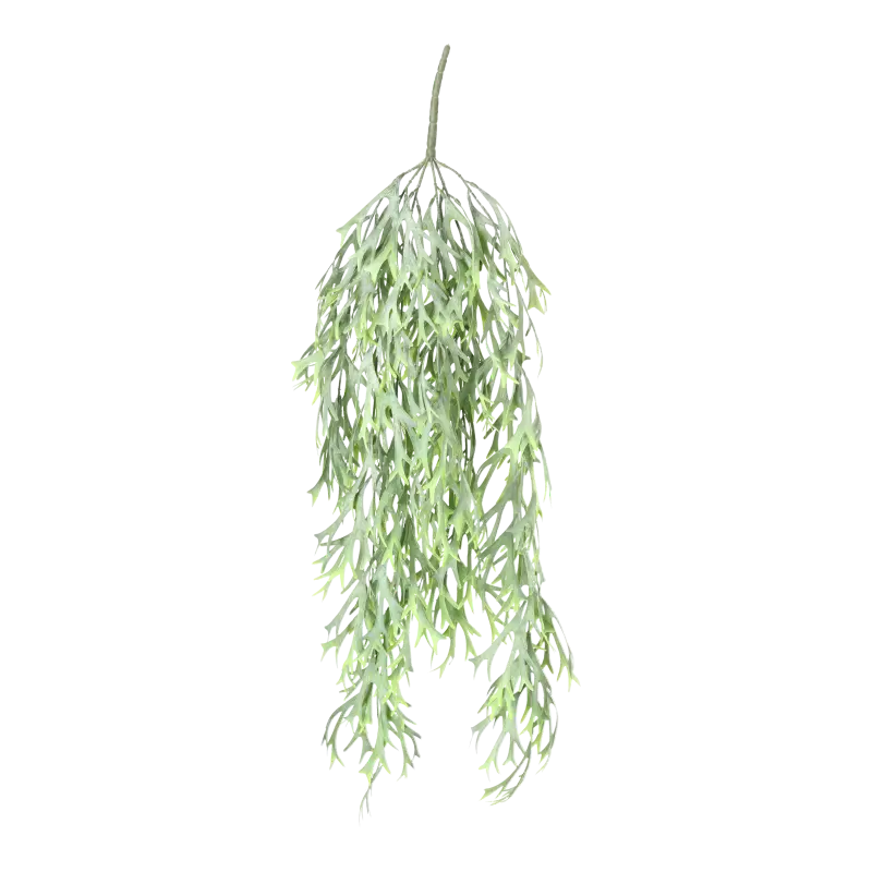 Kunstig staghorn hængeplante - L: 65 cm.