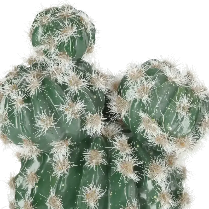 Closeup af Kunstig kaktus med potte - H: 28 cm.