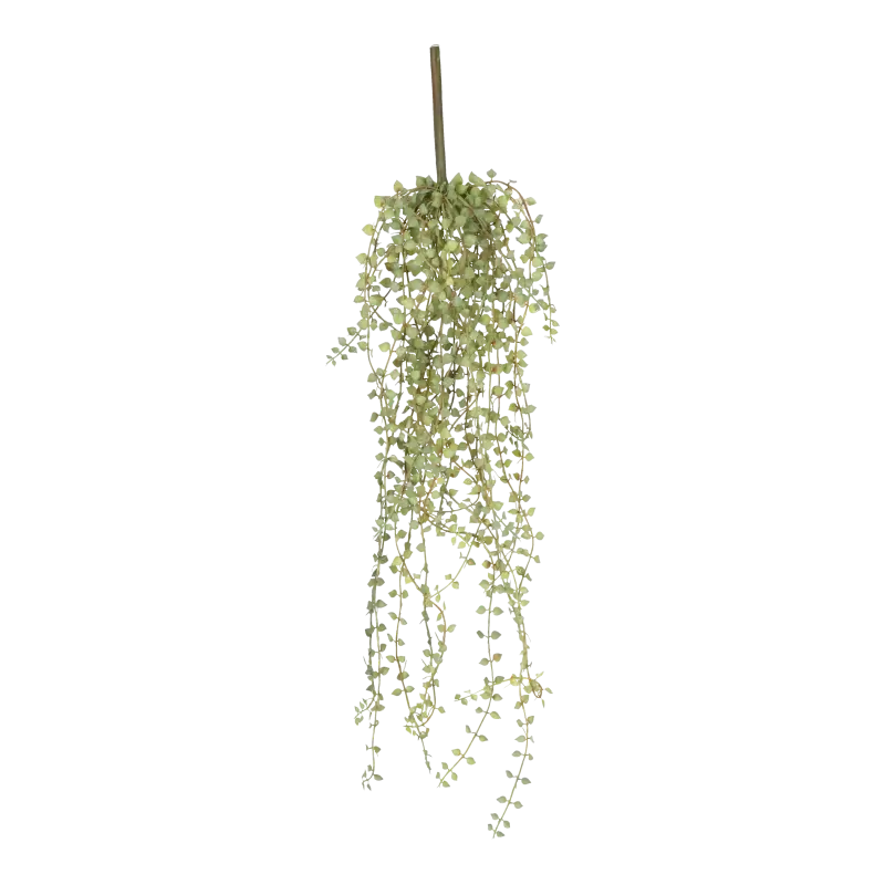 Kunstig mini blad hængeplante - L: 65 cm.