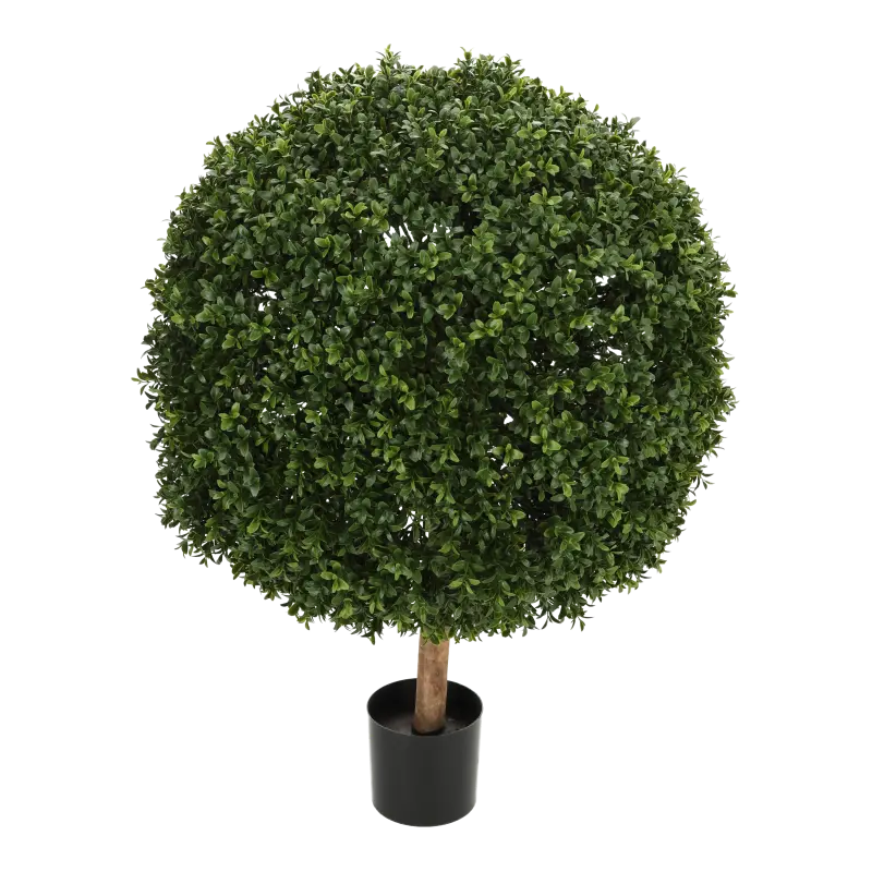 Kunstig buksbom Ø: 60 cm, H: 80 cm.