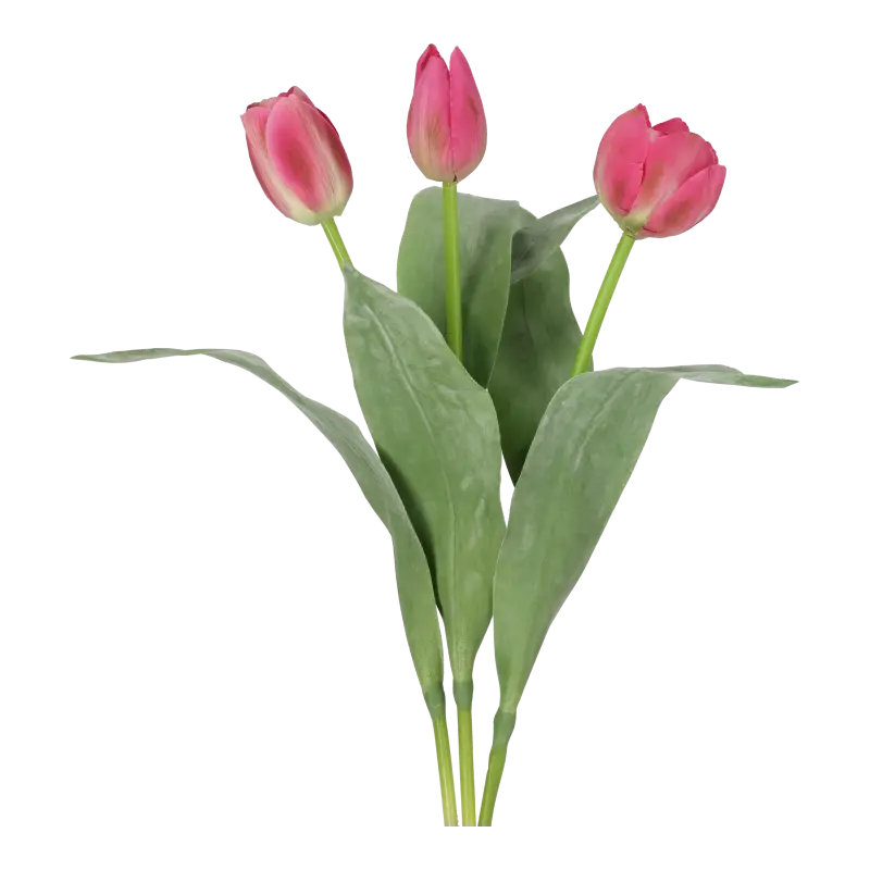 Kunstig tulipan mix cerise - L: 36 cm.