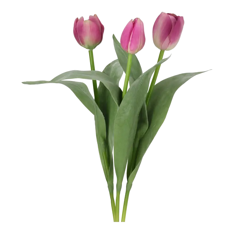 Kunstig tulipan mix lilla - L: 36 cm.