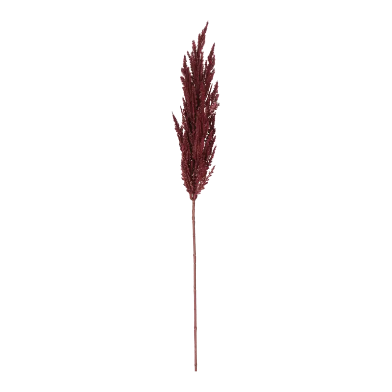 Kunstig Pampasgræs vinrød - L: 90 cm.