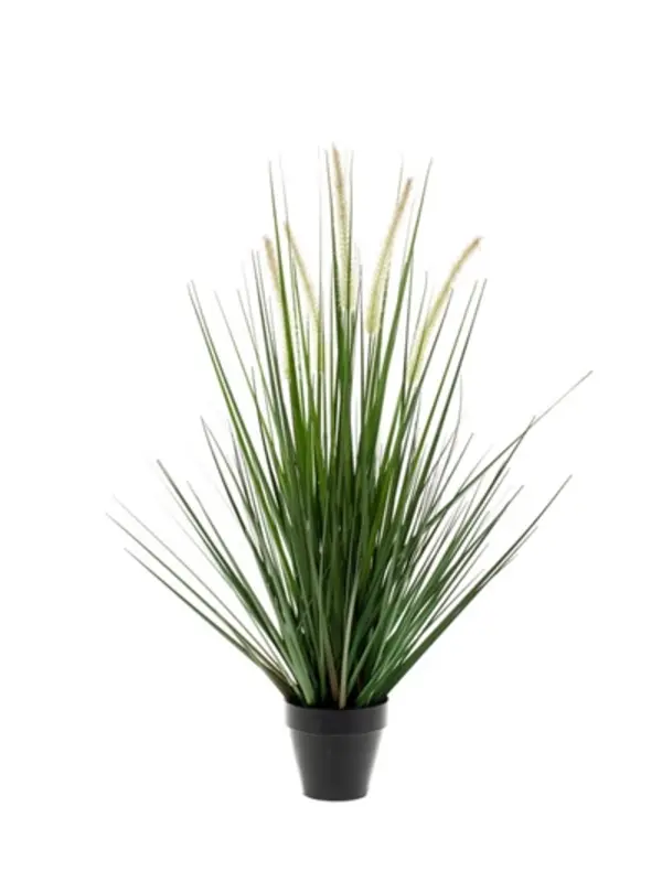 Kunstig Alopecurus græs i potte - H 120cm.