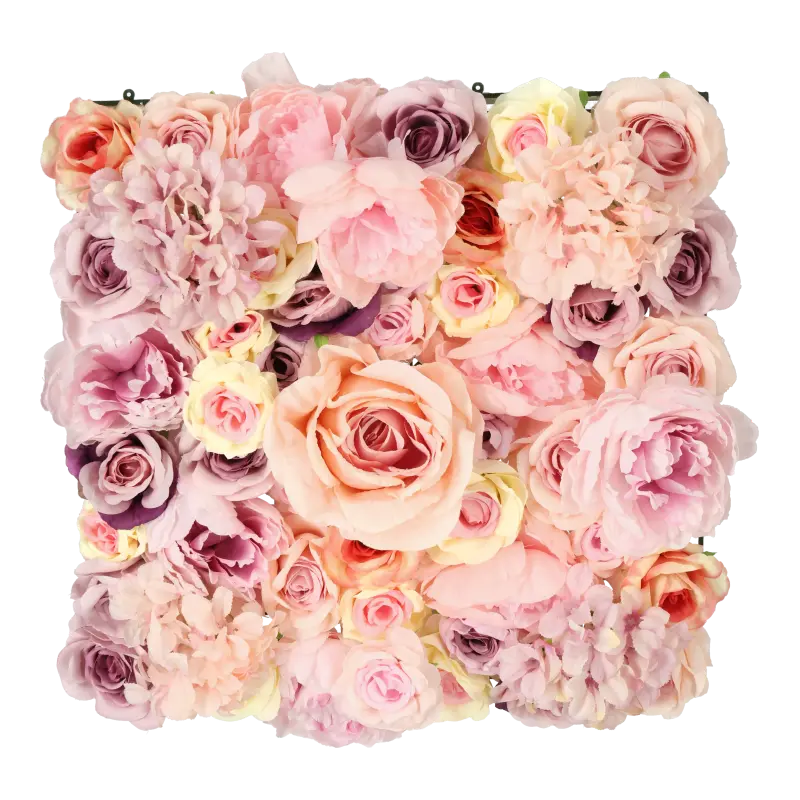Kunstig blomstermåtte 50 x 50 cm.