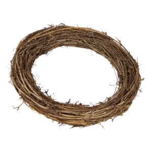 Kunstig Gren krans i brun - D: 25 cm.