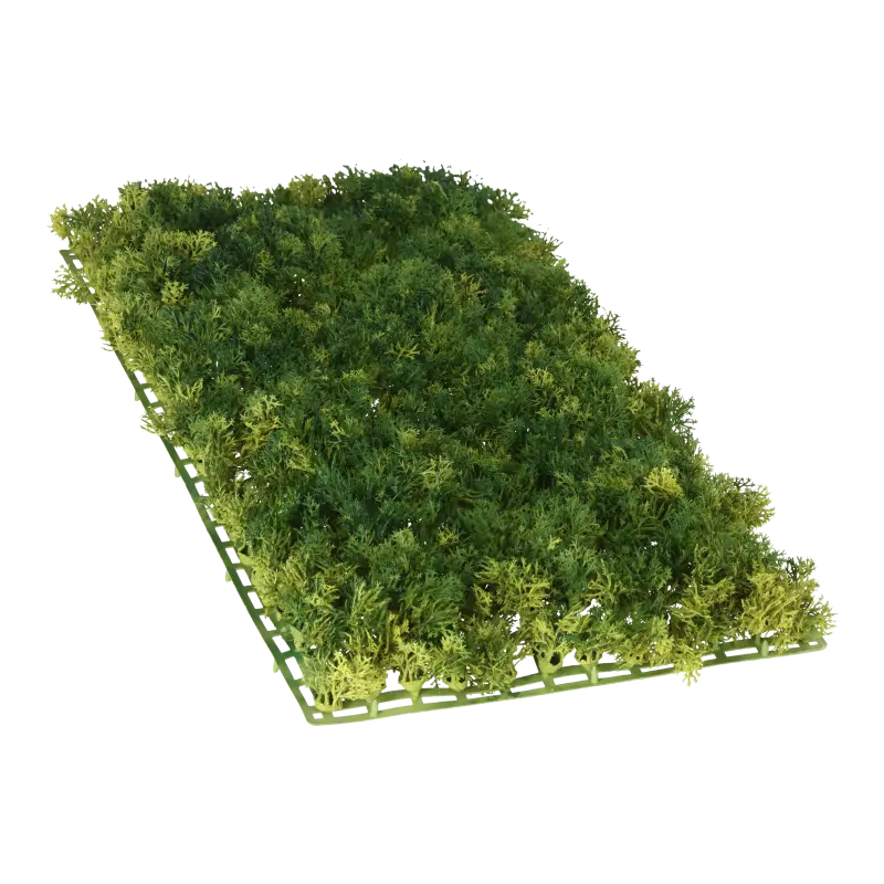 Kunstig mos måtte lys FR - 25x50 cm.