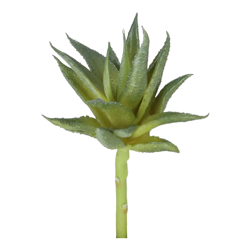 Kunstig sukkulent grøn - H: 15 cm.