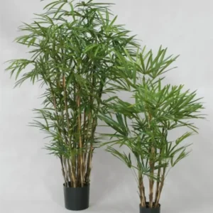 Kunstig rhapis palme - H: 100 cm.