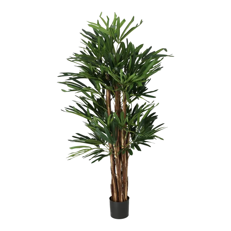 Kunstig rhaphis palme - H: 140 cm.