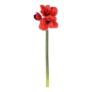 Kunstig Amaryllis stilk rød - L: 60 cm.