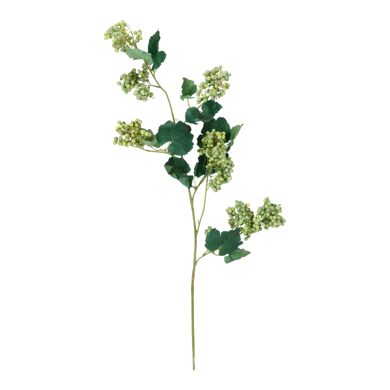 Kunstig Drue stilk m. grøn bær L: 110 cm.